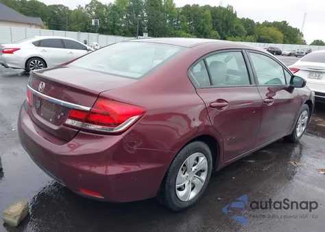 2014 Honda Civic Lx из США, поврежденный, VIN 19XFB2F52EE246078